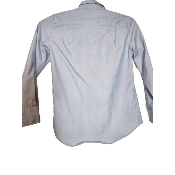 CREWCUTS J.CREW Boys Point Collar Ludlow Shirt Blue Long Sleeve Button Down sz 8 - Picture 8 of 9